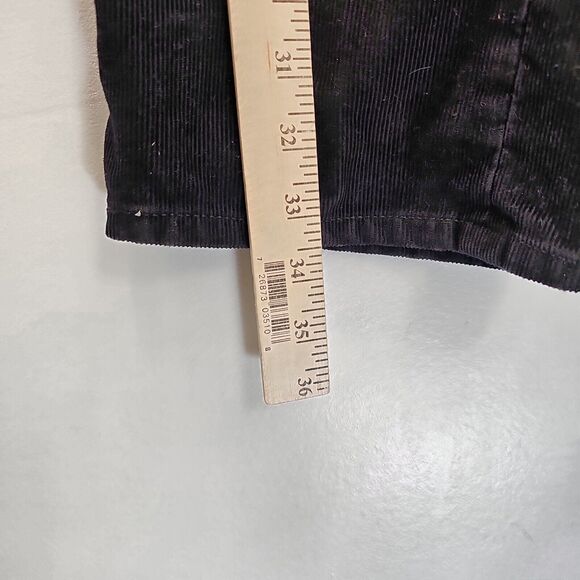 Dockers Corduroy Pants Men's 38x34 Black Straight Fit Flat Front‎ Chino 5 Pocket - Picture 13 of 14